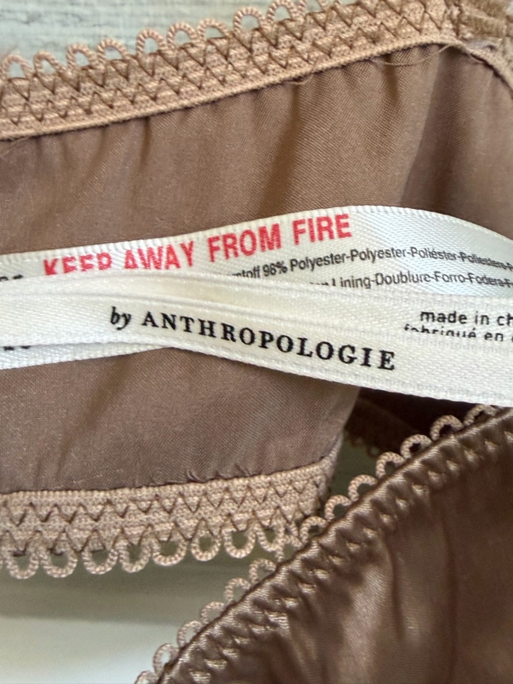 NWT new medium by anthropologie satin bra brown bronze underwire - Picture 9 of 16